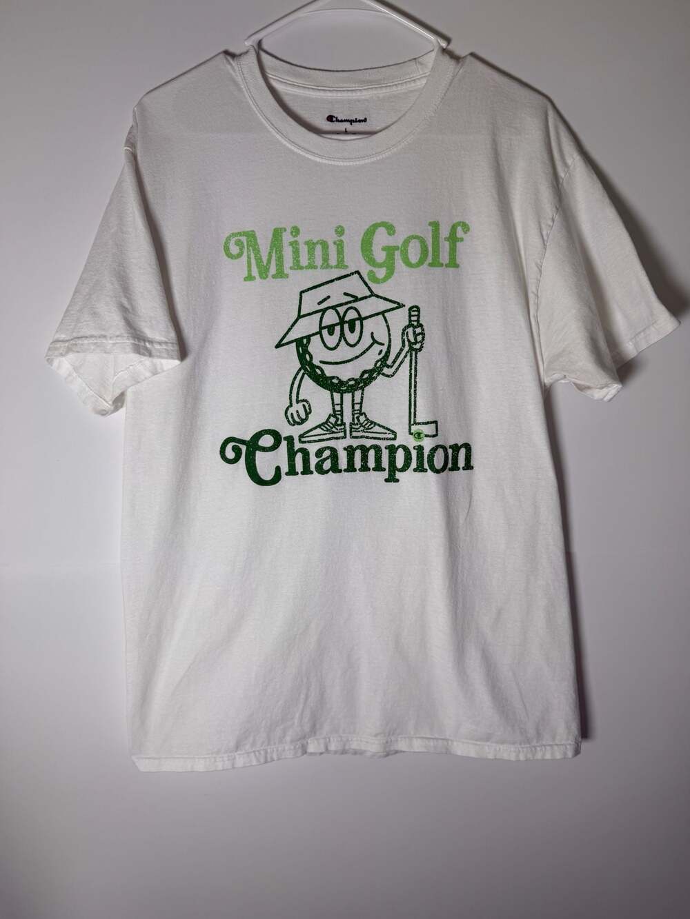 Champion Mini Golf Champion Mens Graphic Short Sleeve Tee